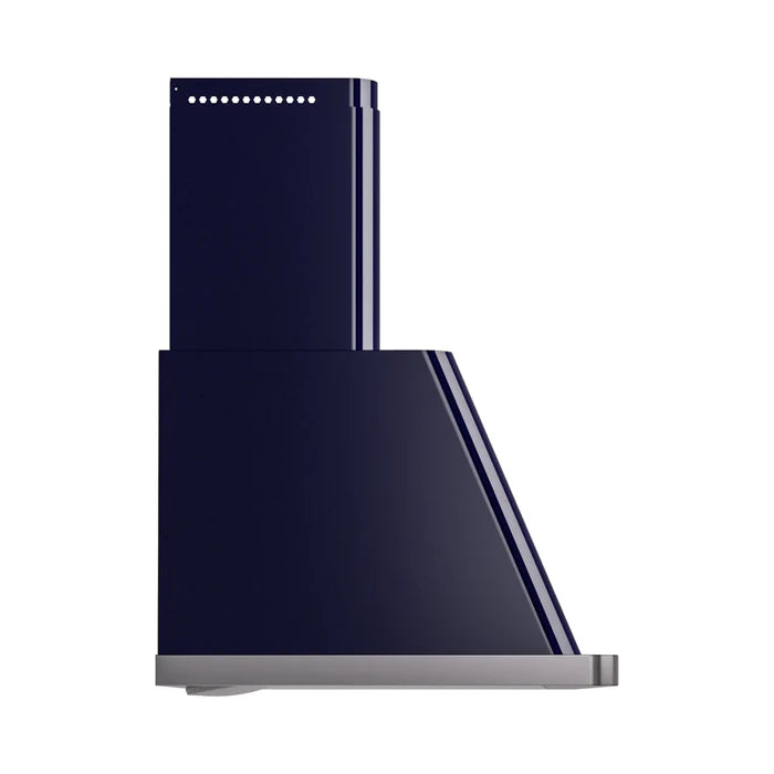 ILVE UAM100MB Majestic II 40 Inch Wall Mount Range Hood with 600 CFM Blower, 4 Fan Speeds, LED Lighting – Midnight Blue