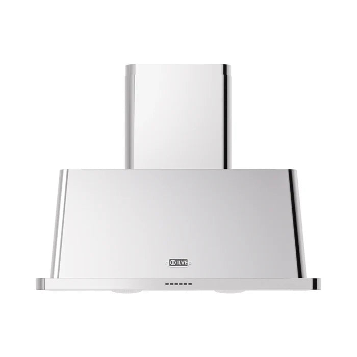 ILVE UAM100SS Majestic II 40 Inch Wall Mount Range Hood with 600 CFM Blower, 4 Fan Speeds, LED Lighting – Stainless Steel