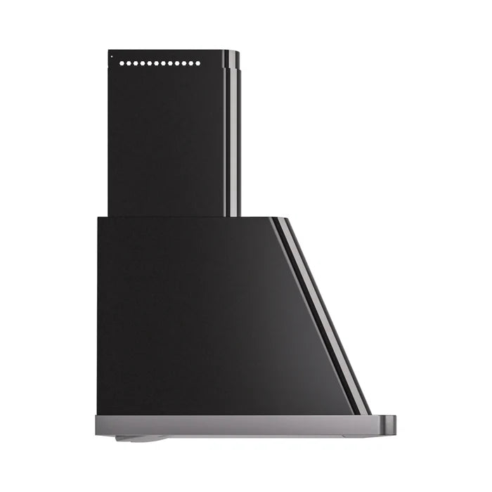 ILVE UAM120BK Majestic II 48 Inch Wall Mount Range Hood with 850 CFM Blower, 4 Fan Speeds, LED Lighting – Glossy Black