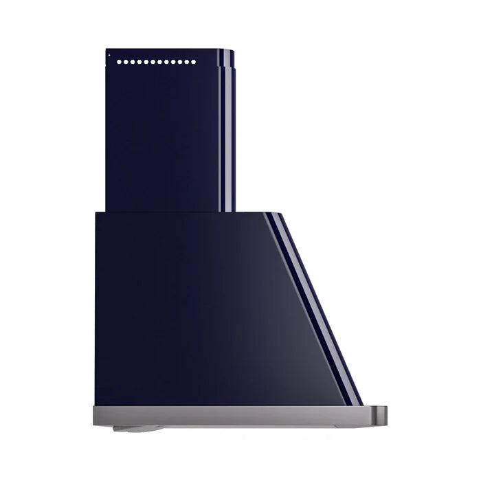 ILVE UAM120MB Majestic II 48 Inch Wall Mount Range Hood with 850 CFM Blower, 4 Fan Speeds, LED Lighting – Midnight Blue
