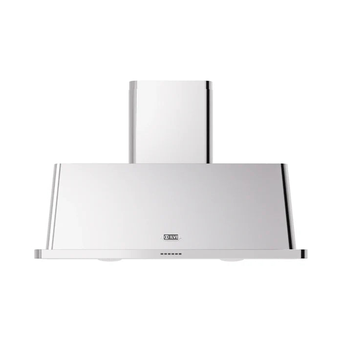 ILVE UAM120SS Majestic II 48 Inch Wall Mount Range Hood with 850 CFM Blower, 4 Fan Speeds, LED Lighting – Stainless Steel