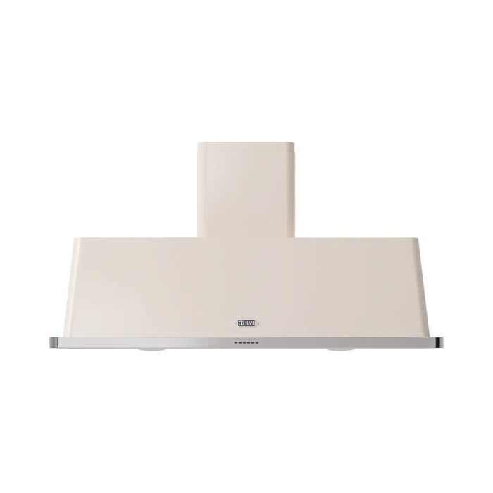 ILVE UAM150AW Majestic II 60 Inch Wall Mount Range Hood with 1200 CFM Blower, 4 Fan Speeds, LED Lighting – Antique White