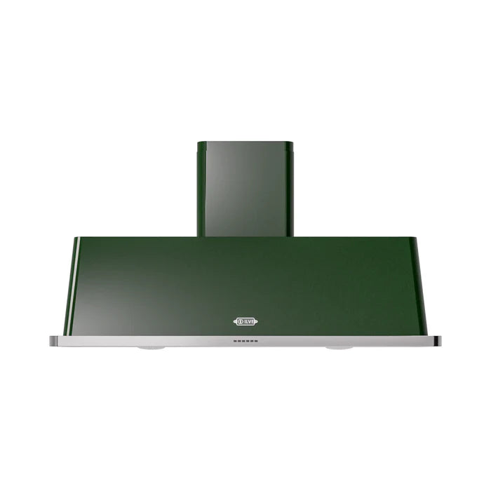 ILVE UAM150EG Majestic II 60 Inch Wall Mount Range Hood with 850 CFM Blower, 4 Fan Speeds, LED Lighting – Emerald Green