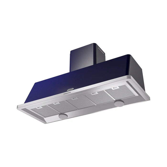 ILVE UAM150MB Majestic II 60 Inch Wall Mount Range Hood with 850 CFM Blower, 4 Fan Speeds, LED Lighting – Midnight Blue