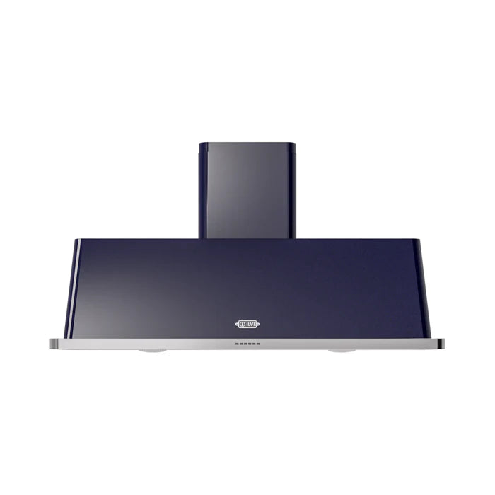 ILVE UAM150MB Majestic II 60 Inch Wall Mount Range Hood with 850 CFM Blower, 4 Fan Speeds, LED Lighting – Midnight Blue