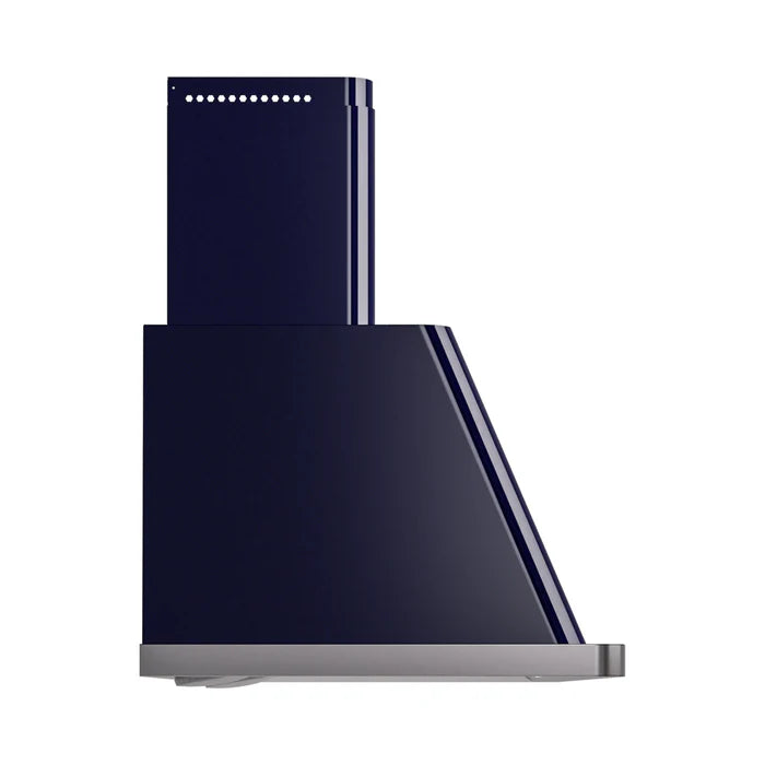ILVE UAM150MB Majestic II 60 Inch Wall Mount Range Hood with 850 CFM Blower, 4 Fan Speeds, LED Lighting – Midnight Blue