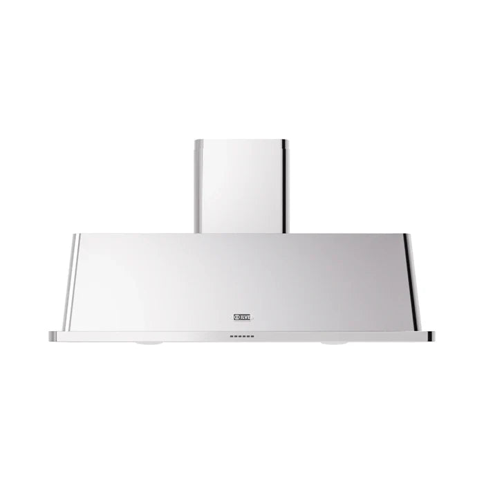 ILVE UAM150SS Majestic II 60 Inch Wall Mount Range Hood with 850 CFM Blower, 4 Fan Speeds, LED Lighting – Stainless Steel
