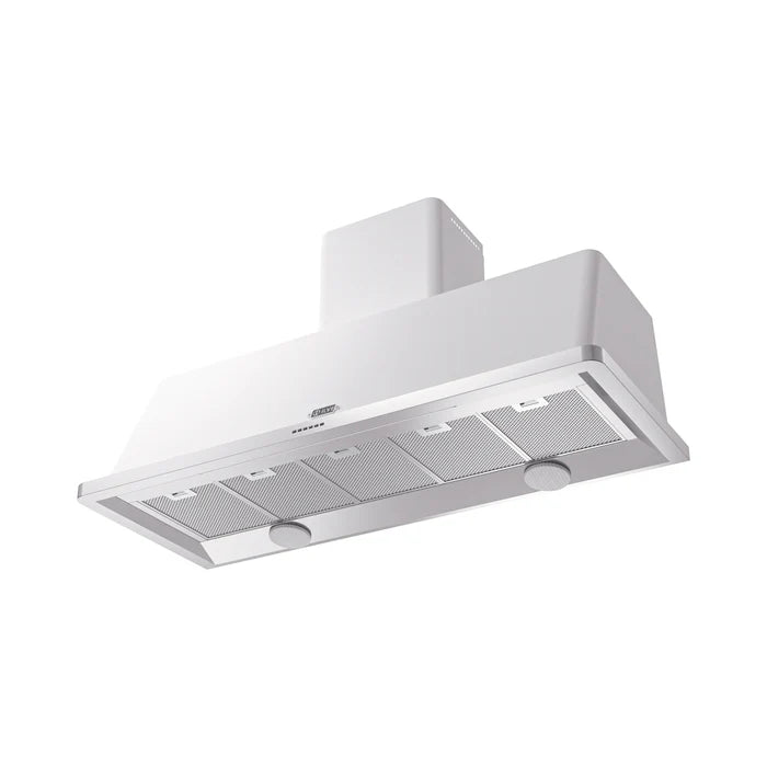 ILVE UAM150WH Majestic II 60 Inch Wall Mount Range Hood with 850 CFM Blower, 4 Fan Speeds, LED Lighting – White