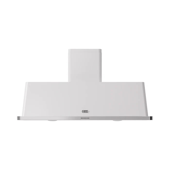 ILVE UAM150WH Majestic II 60 Inch Wall Mount Range Hood with 850 CFM Blower, 4 Fan Speeds, LED Lighting – White