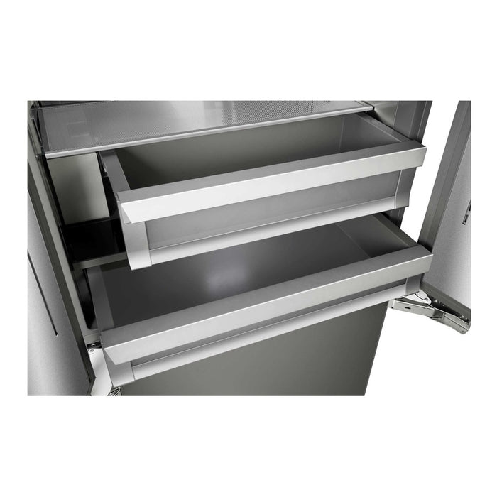Ilve URBM36SIWPRY 36 in Built-In Bottom Freezer Refrigerator, Panel Ready, No Frost, Integrated Design