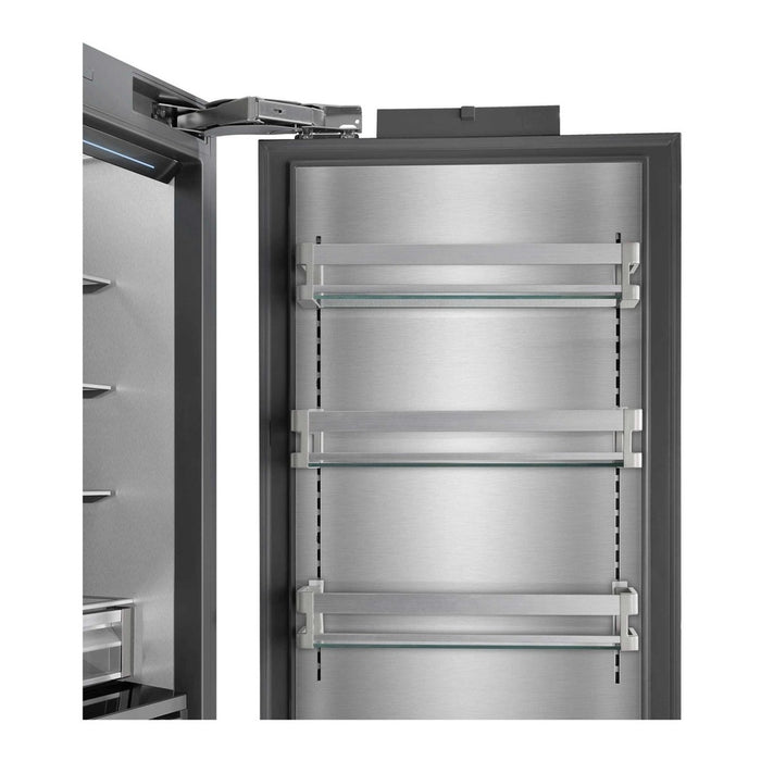 Ilve URBM36SIWPRY 36 in Built-In Bottom Freezer Refrigerator, Panel Ready, No Frost, Integrated Design