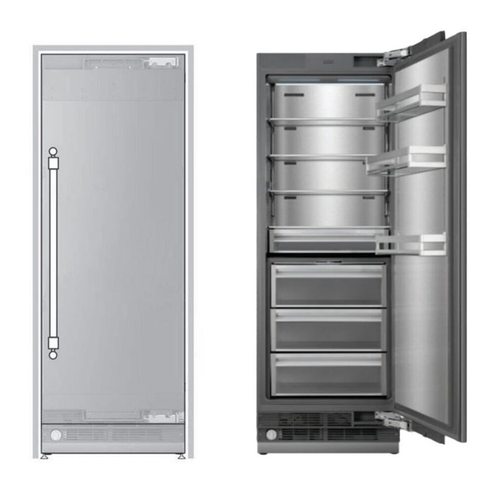 Ilve URFC30SNWPRY 30 in Built-In Column Refrigerator, Panel Ready, No Frost, Integrated Design