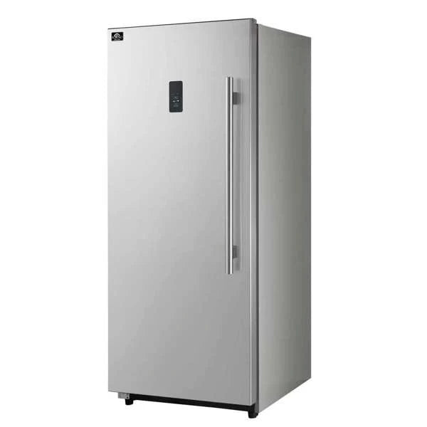 Forno Fortezza FFFFD1738-28LS 28″ Built-In Left-Swing Freezer, Stainless Steel, 13.6 Cu. Ft., Total No-Frost, Automatic Ice Maker