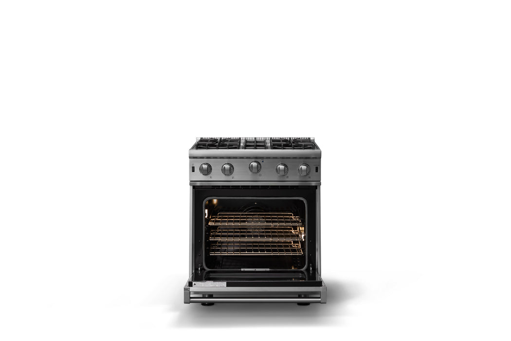 Viking VGIC53024BSS 30 in Gas Range, 4 Burner, Convection Oven, Stainless Steel, Natural Gas