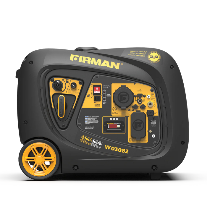 Firman Power Equipment W03082 3300W Inverter Portable Generator with Electric Start, 120V, RV Ready