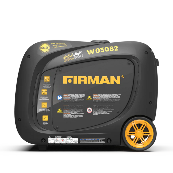 Firman Power Equipment W03082 3300W Inverter Portable Generator with Electric Start, 120V, RV Ready