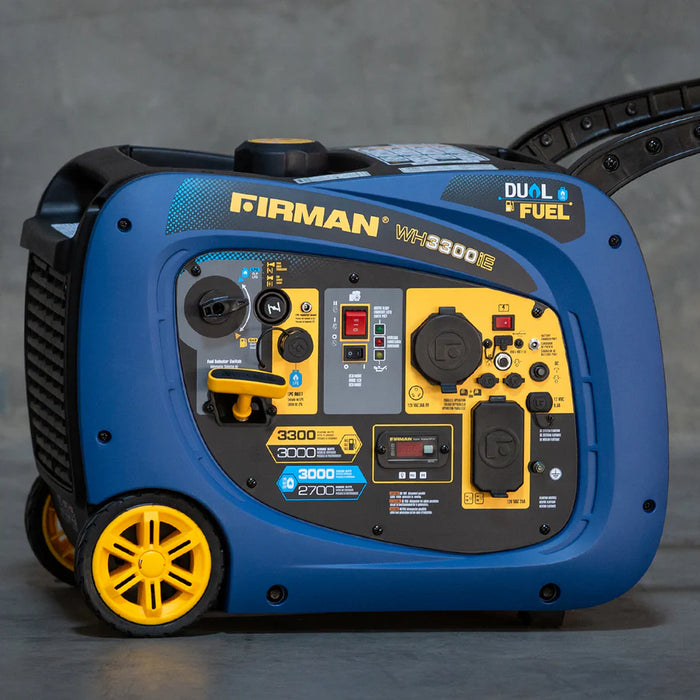 Firman Power Equipment WH03042 3300W Dual Fuel Inverter Generator with Electric Start, 120V Portable RV Ready