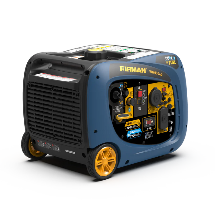 Firman Power Equipment WH03042 3300W Dual Fuel Inverter Generator with Electric Start, 120V Portable RV Ready