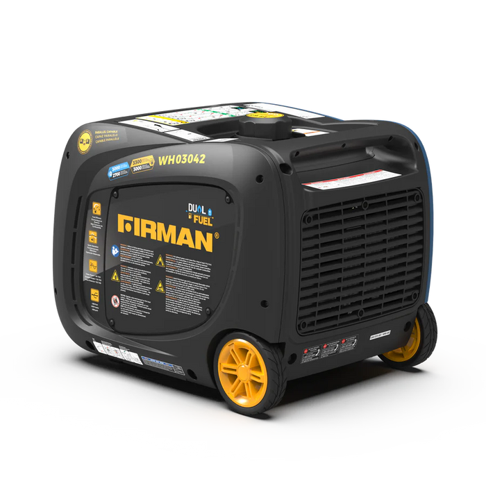 Firman Power Equipment WH03042 3300W Dual Fuel Inverter Generator with Electric Start, 120V Portable RV Ready