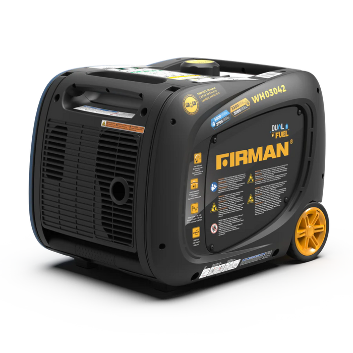 Firman Power Equipment WH03042 3300W Dual Fuel Inverter Generator with Electric Start, 120V Portable RV Ready