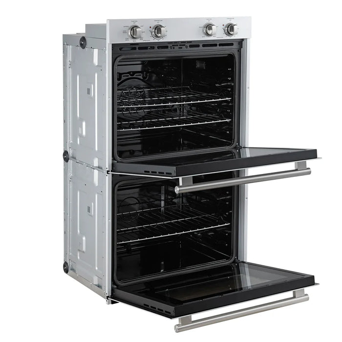 Forno Vomero FBOEL1324-30WHT 30" Built-In Double Electric Wall Oven – 4.5 Cu. Ft., Convection, White, 240V