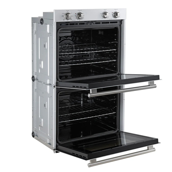 Forno Vomero FBOEL1324-30WHT 30" Built-In Double Electric Wall Oven – 4.5 Cu. Ft., Convection, White, 240V