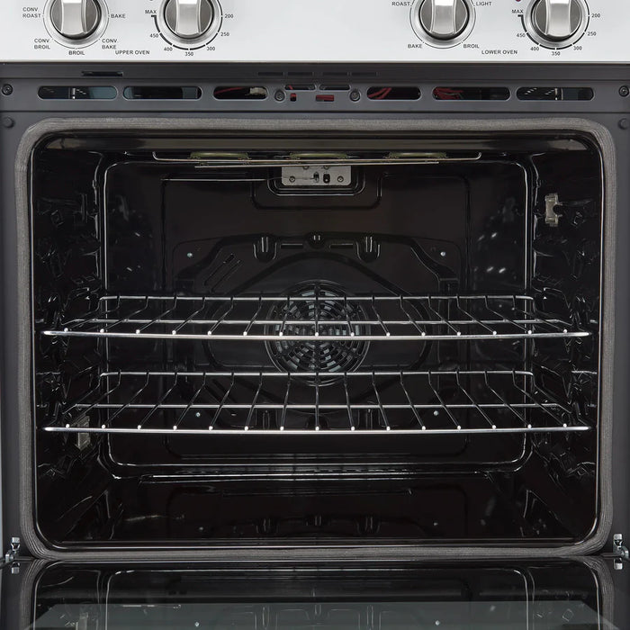 Forno Vomero FBOEL1324-30WHT 30" Built-In Double Electric Wall Oven – 4.5 Cu. Ft., Convection, White, 240V