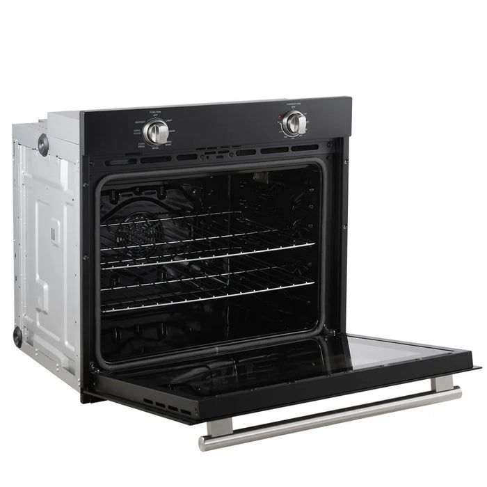 Forno Vomero FBOEL1370-30BLK 30" Built-In Single Electric Wall Oven – 5.0 Cu. Ft., Convection, Black, 3550W, 240V