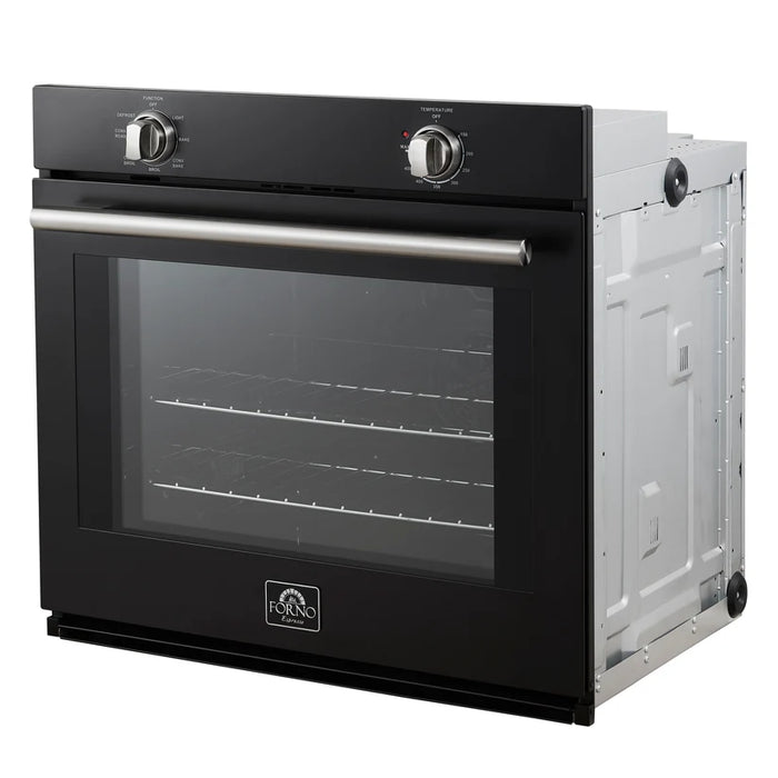 Forno Vomero FBOEL1370-30BLK 30" Built-In Single Electric Wall Oven – 5.0 Cu. Ft., Convection, Black, 3550W, 240V