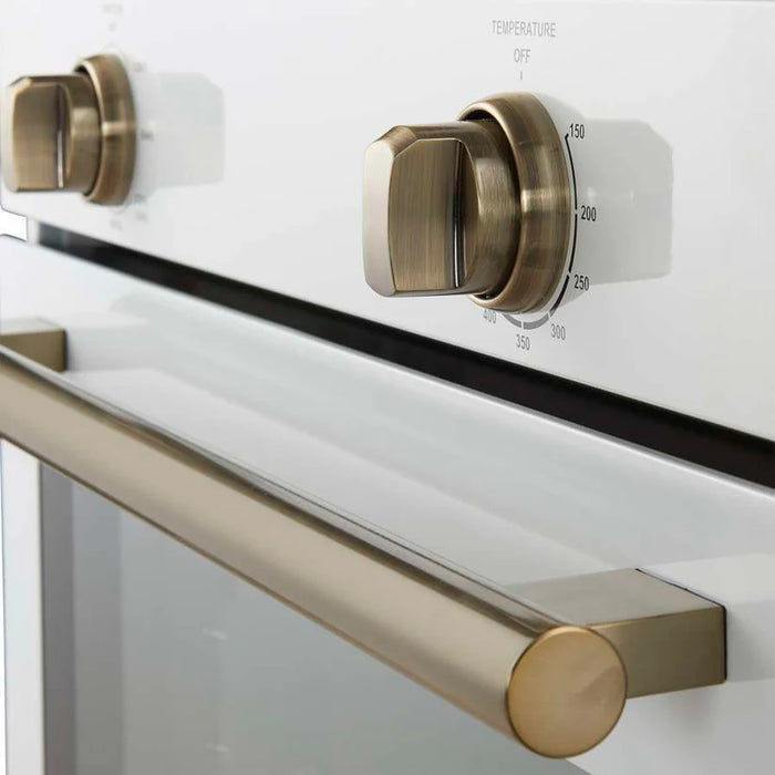 Forno Vomero FBOEL1370-30WHT 30" Built-In Single Electric Wall Oven – 5.0 Cu. Ft., Convection, White, 3550W, 240V