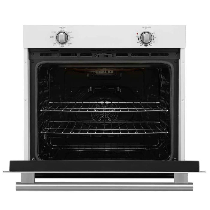 Forno Vomero FBOEL1370-30WHT 30" Built-In Single Electric Wall Oven – 5.0 Cu. Ft., Convection, White, 3550W, 240V