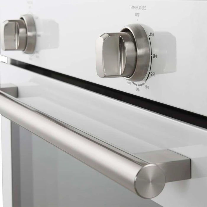 Forno Vomero FBOEL1370-30WHT 30" Built-In Single Electric Wall Oven – 5.0 Cu. Ft., Convection, White, 3550W, 240V