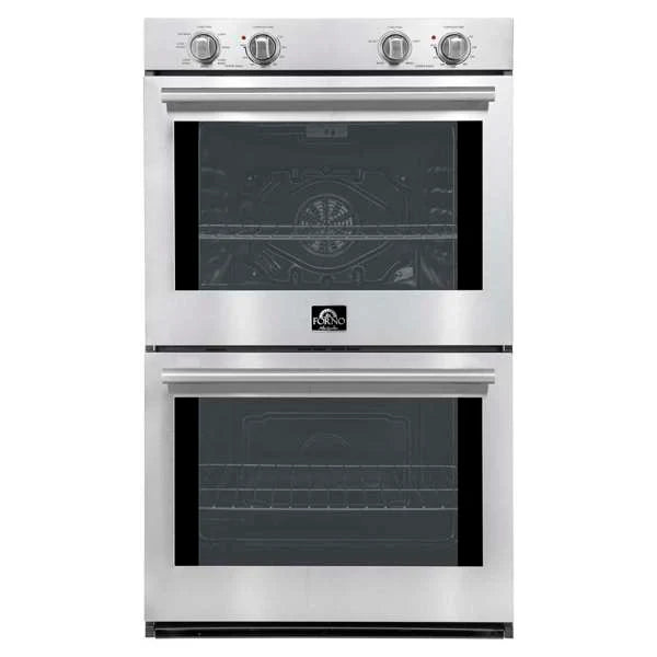 Forno Vomero FBOEL1324-30 30" Built-In Double Electric Wall Oven – 4.5 Cu. Ft., Convection, Stainless Steel, 240V