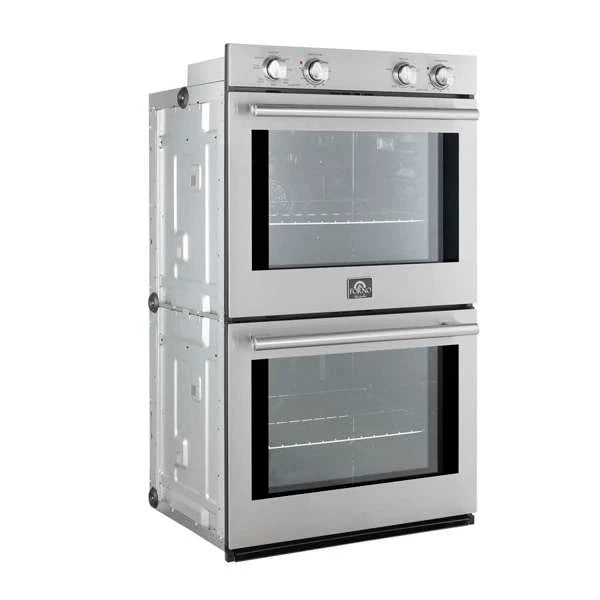 Forno Vomero FBOEL1324-30 30" Built-In Double Electric Wall Oven – 4.5 Cu. Ft., Convection, Stainless Steel, 240V