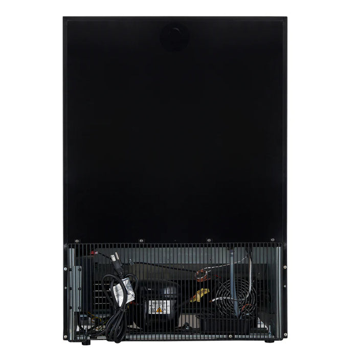 Forno Bacchino FWCDR6634-24BLK 24″ Wine Cooler, Black with Antique Brass Handles, 51 Bottle Capacity, Built-In or Freestanding