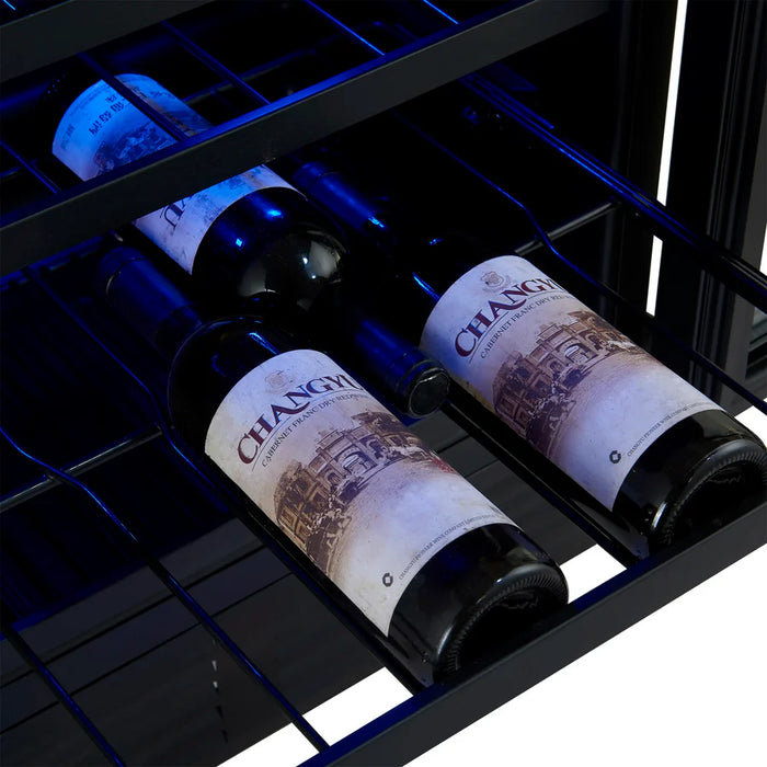 Forno FWCDR6699‑48S 48″ Dual Zone Wine & Beverage Cooler Combination, Stainless Steel, Built-In or Freestanding