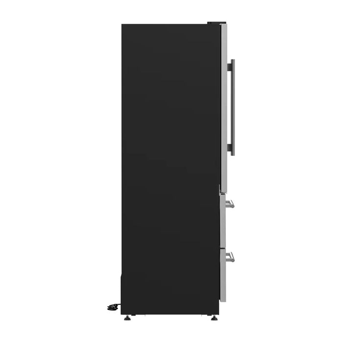 Forno Campania FWCDR6635‑32S 32″ Wine Cooler, Stainless Steel, Dual Wine Zones, Two Beverage Drawers, 17.7 Cu. Ft.