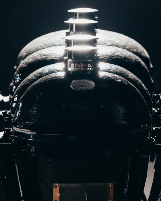 Primo All-In-One Round Charcoal Ceramic Grill | Classic Kamado Style BBQ Smoker & Grill