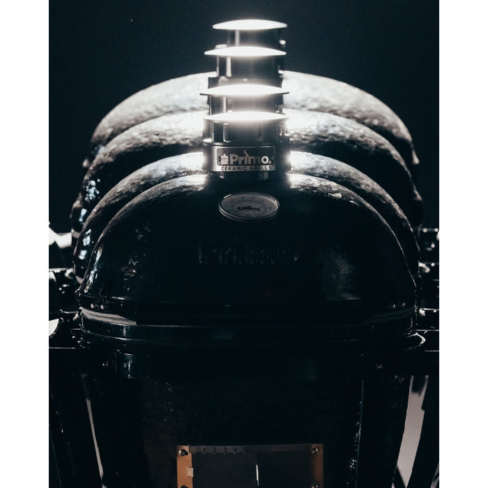 Primo All-In-One Round Charcoal Ceramic Grill | Classic Kamado Style BBQ Smoker & Grill