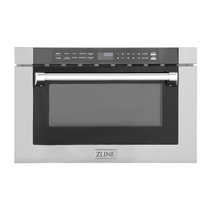 ZLINE MWD-1-H 24 in Built-In Microwave Drawer, 1.2 Cu. Ft., Stainless Steel