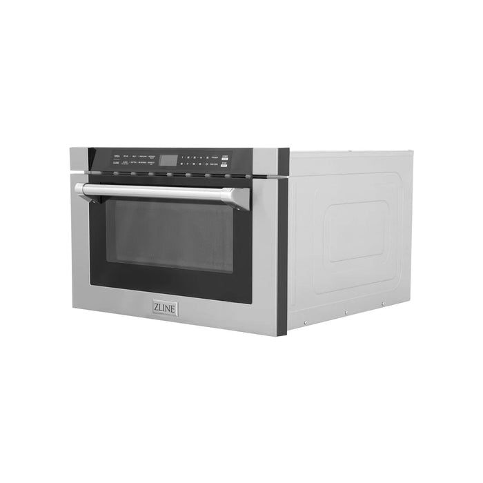 ZLINE MWD-1-H 24 in Built-In Microwave Drawer, 1.2 Cu. Ft., Stainless Steel