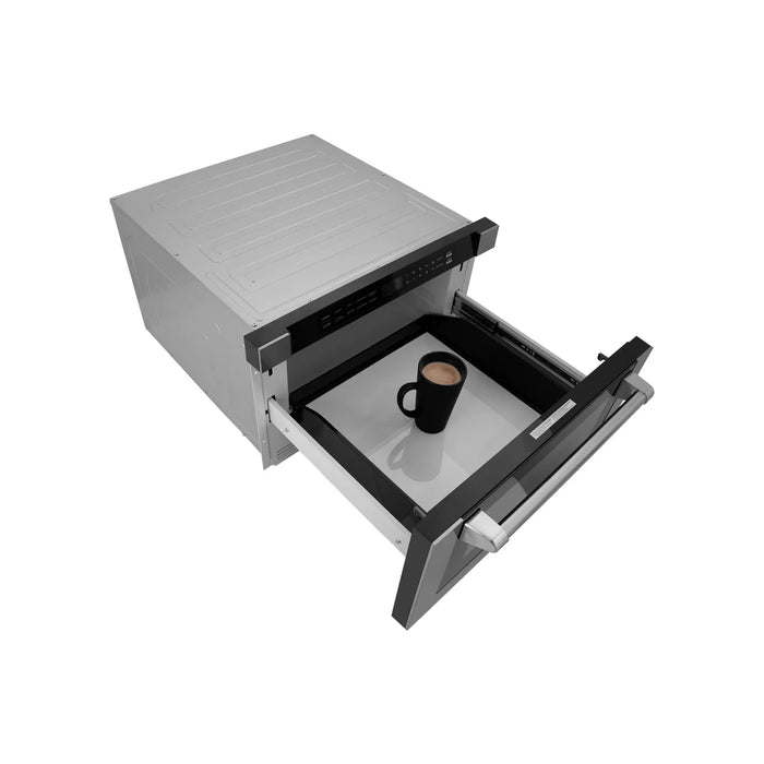 ZLINE MWD-1-H 24 in Built-In Microwave Drawer, 1.2 Cu. Ft., Stainless Steel