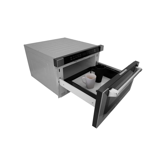 ZLINE MWD-1-H 24 in Built-In Microwave Drawer, 1.2 Cu. Ft., Stainless Steel