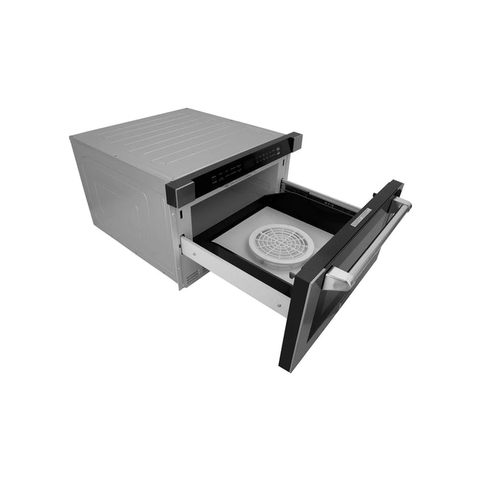 ZLINE MWD-1-H 24 in Built-In Microwave Drawer, 1.2 Cu. Ft., Stainless Steel