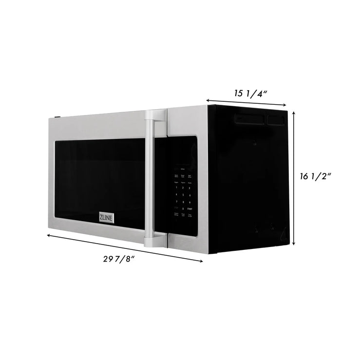 ZLINE MWO-OTR-H-30-SS 30 in Over-the-Range Convection Microwave Oven, 1.5 Cu. Ft., Fingerprint Resistant Stainless Steel