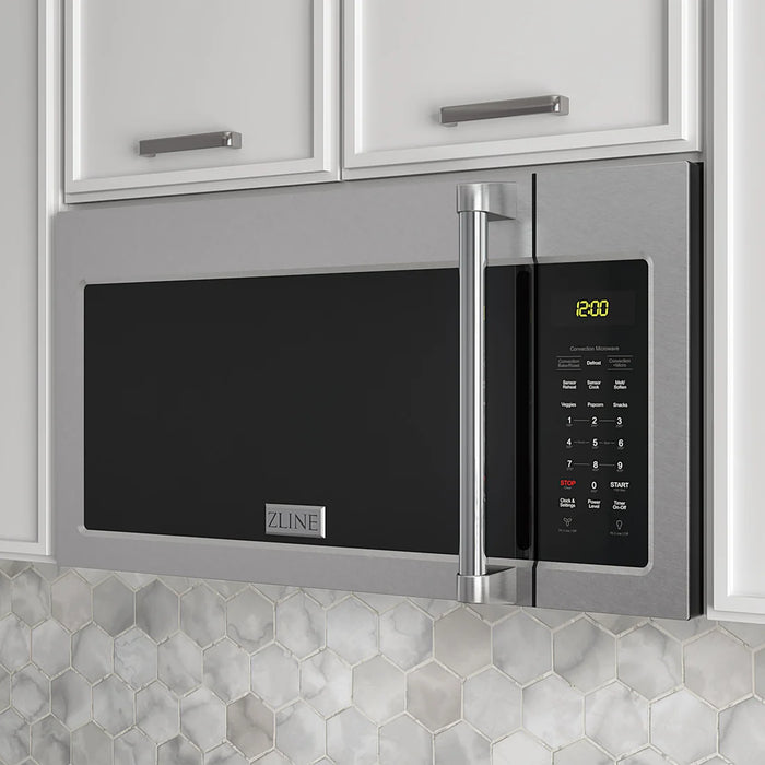 ZLINE MWO-OTR-H-30-SS 30 in Over-the-Range Convection Microwave Oven, 1.5 Cu. Ft., Fingerprint Resistant Stainless Steel