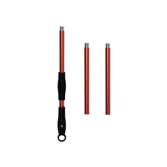 Alfa AC-5PSET48RD 48" 5-Piece Pizza Peel Set – Red | Aluminum & Wood Long-Handle Pizza Oven Tool Kit