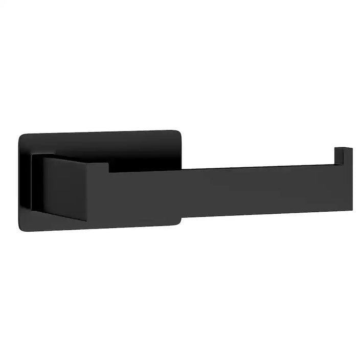 Empava EMPV-BAS06 Self-Adhesive Single Post Toilet Paper Holder – 304 Stainless Steel, Matte Black Bathroom Accessory
