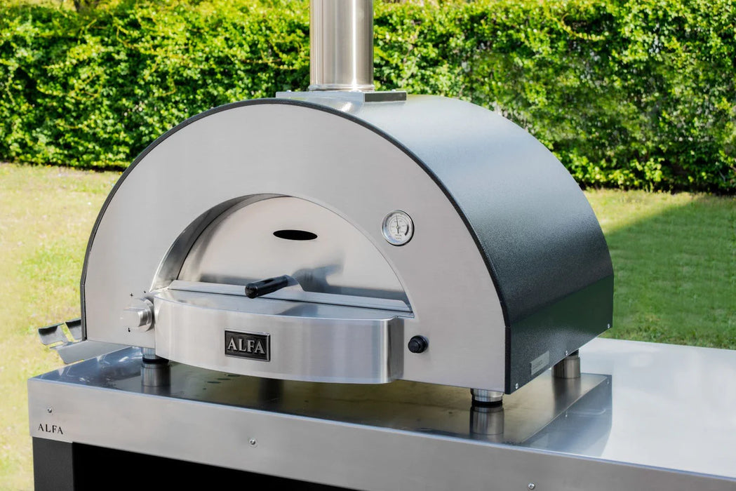 Alfa Classico 2 Pizze Wood‑Fired Outdoor Pizza Oven FXCL‑2P‑LGRA – Ardesia Grey