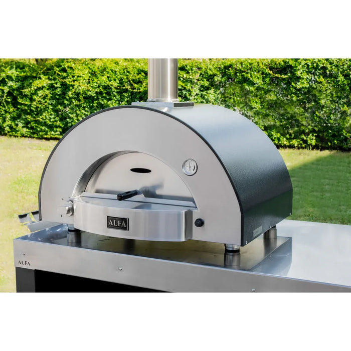 Alfa Classico 2 Pizze Wood‑Fired Outdoor Pizza Oven FXCL‑2P‑LGRA – Ardesia Grey